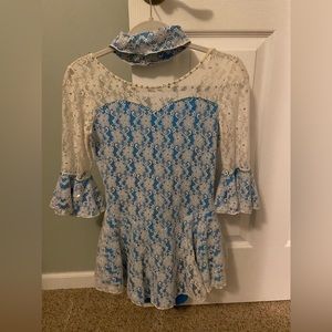 Ice Fairy competition dress with matching hair piece.